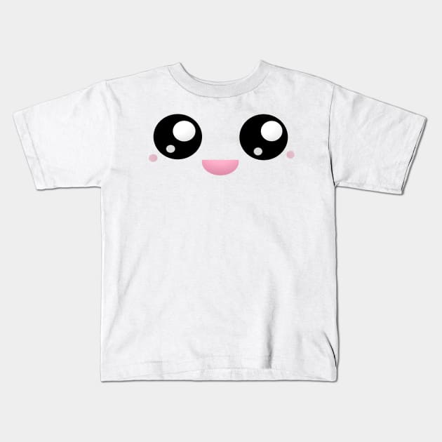 Kawaii Faces Kids T-Shirt by midnight11222